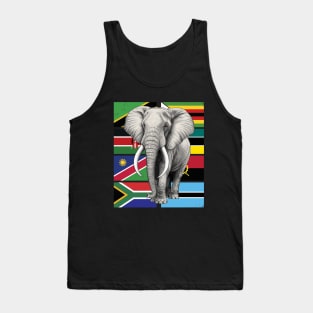 Elephant Flags of Southern Africa Tank Top